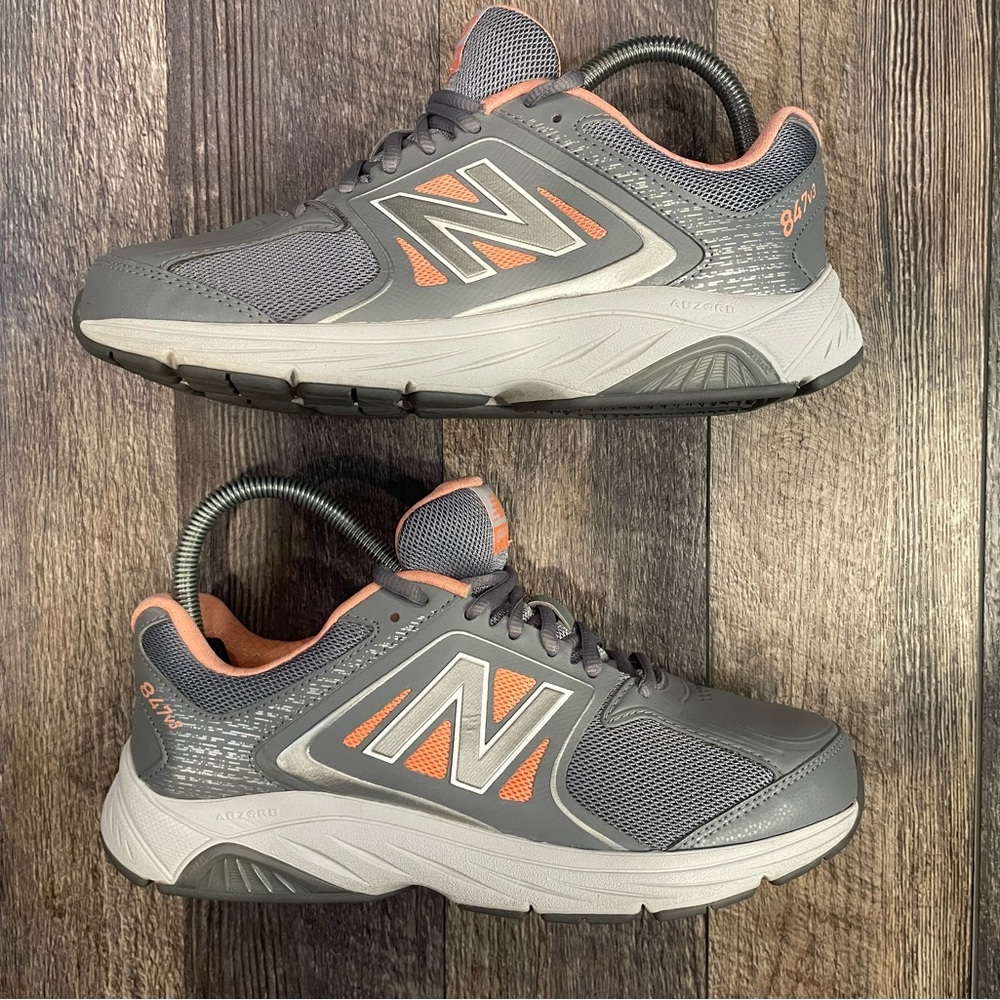 New Balance Womens 847 V3 WW847GY3 Gray Running Shoes Sneakers Size 8 D Exc Cond